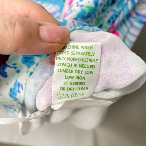 Lilly Pulitzer Delancey Dress Sink or Swim Flutter Butterfly Small - Picture 13 of 16
